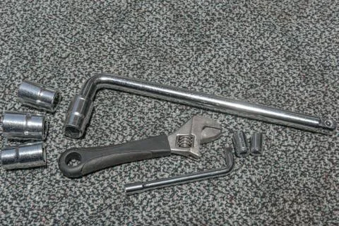 Wrench handle Stock Photos