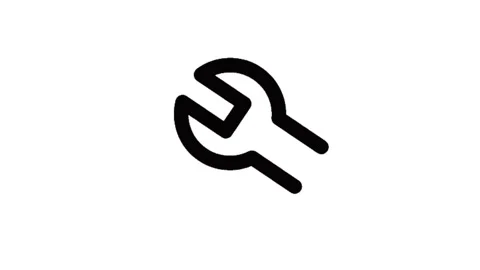 Wrench  icon background animated, logo symbol, social media Stock Footage 244775678