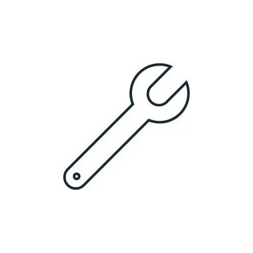 Wrench Icon Design Template Elements Stock Illustration