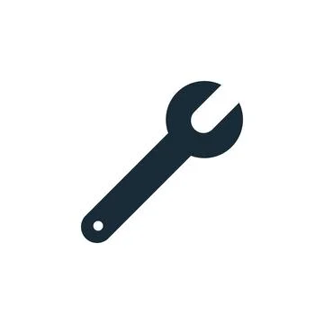 Wrench Icon Design Template Elements Stock Illustration