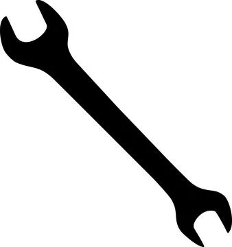 Wrench Icon in Flat Style. Vector Illustration. Stock Illustration