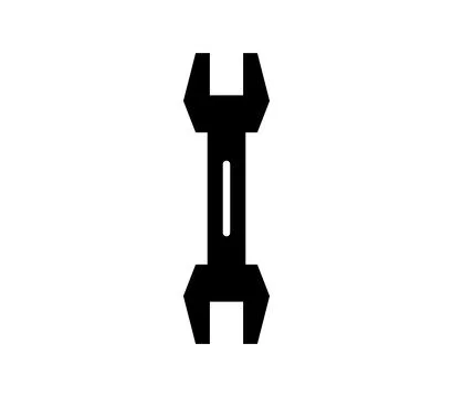 Wrench icon illustrated in vector on white background 스톡 일러스트