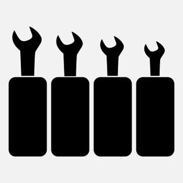 Wrench icon Stock Illustration