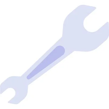 Wrench icon spanner vector mechanic flat logo Stock Illustration