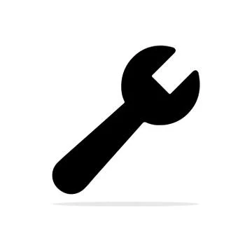 Wrench icon. Vector concept illustration for design. Stock Illustration