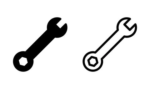 Wrench icon vector. construction and repair icon Stock Illustration