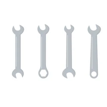 Wrench key set. Stock Illustration
