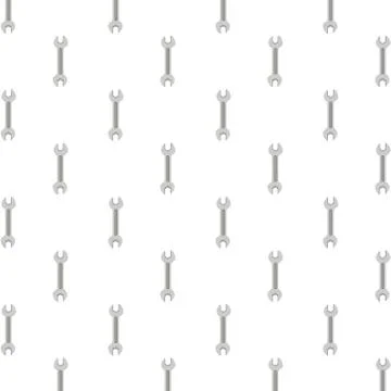 Wrench keys tools pattern background Stock Illustration