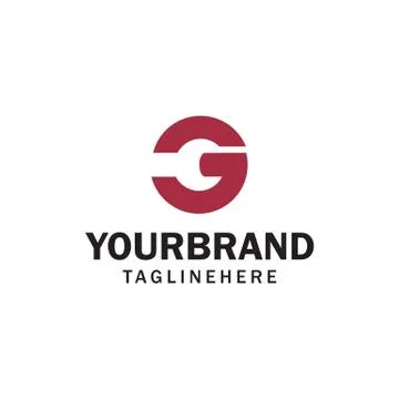Wrench logo and G initial Illustrazione stock