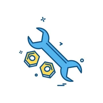 Wrench net icon vector design Stock Illustration