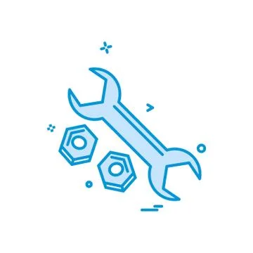 Wrench net icon vector design Stock Illustration