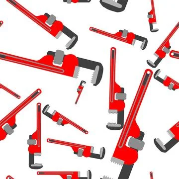 Wrench pipe seamless pattern wrench pipe seamless pattern, abstract art il... Stock Photos