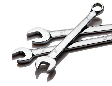 Wrench Set Isolated Stock Photos