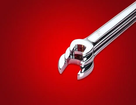 Wrench Set Isolated Stock Photos