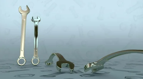 Wrench Sets Stock Footage 46388926