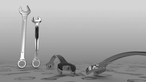 Wrench Sets Stock Footage 46495074