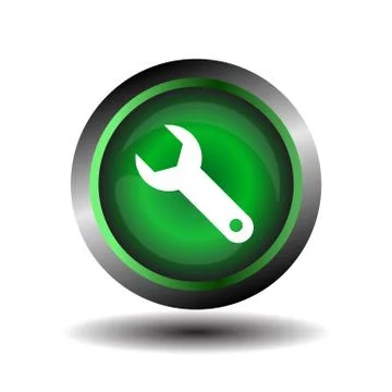 Wrench sign vector Stock Illustration