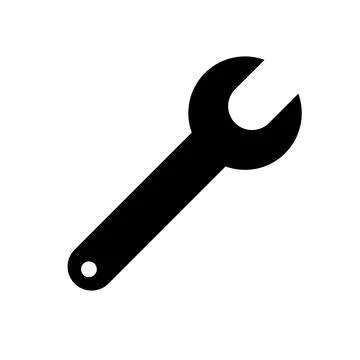 Wrench silhouette icon. Tool. Vector. イラスト素材