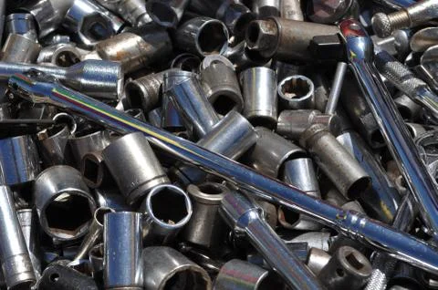 Wrench sockets Stock-Fotos