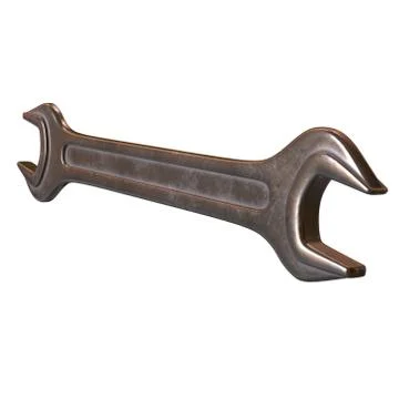 Wrench. Spanner repair tool. Stock Illustration