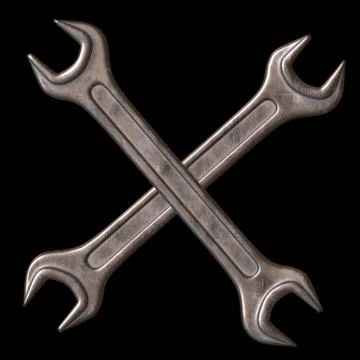 Wrench. Spanner repair tool. Illustrazione stock