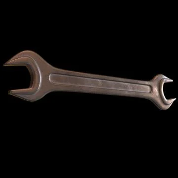 Wrench. Spanner repair tool. Illustrazione stock