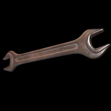 Wrench. Spanner repair tool. Stock Illustration
