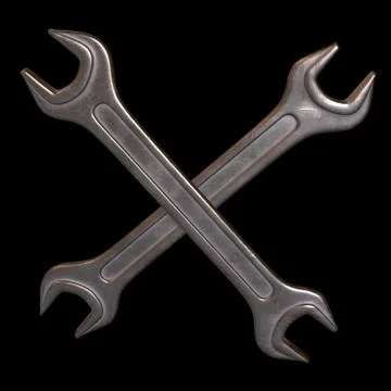 Wrench. Spanner repair tool. Illustrazione stock