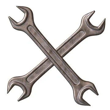 Wrench. Spanner repair tool. Illustrazione stock