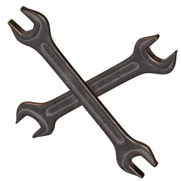 Wrench. Spanner repair tool. イラスト素材