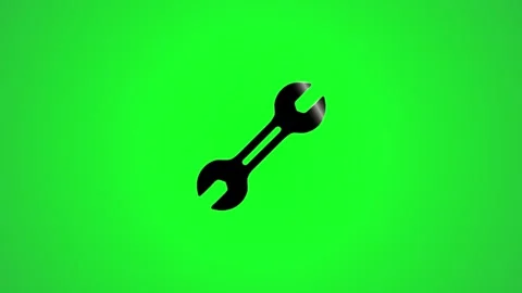 Wrench spinning on a green screen background representing repair maintenanc.. Stock Footage 346496338
