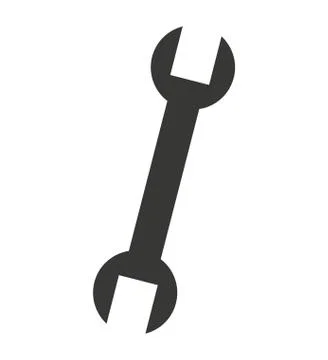 Wrench tool construction icon Illustrazione stock