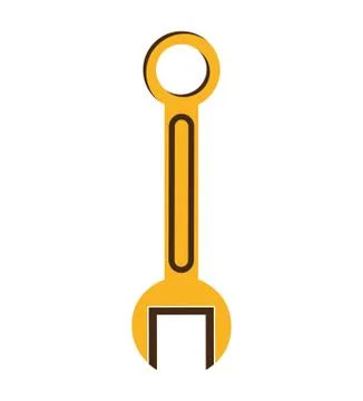 Wrench tool construction icon Illustrazione stock
