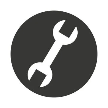 Wrench tool construction icon Illustrazione stock