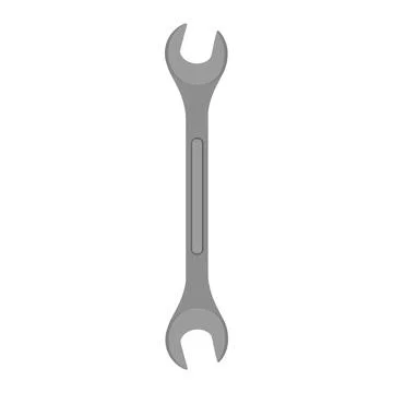 Wrench tool icon spanner equipment vector illustration. Work construction wre Illustrazione stock