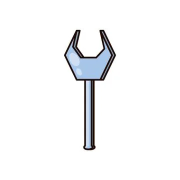 Wrench tool isolated icon 스톡 일러스트