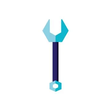 Wrench tool isolated icon 스톡 일러스트