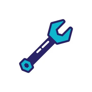 Wrench tool isolated icon 스톡 일러스트