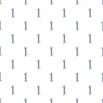 Wrench tool seamless pattern for maintenance service Stock Illustration