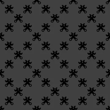 Wrench. tool to work web icon. flat design. Seamless pattern. Illustrazione stock