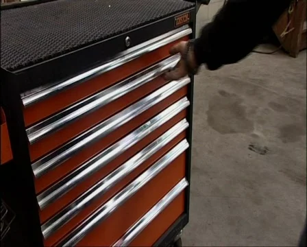 Wrench from toolbox Stock Footage 735978