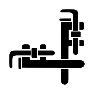 Wrench, tools, adjustable wrench icon Stock Illustration