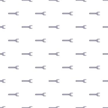 Wrench tools repeating seamless pattern on white background 스톡 일러스트