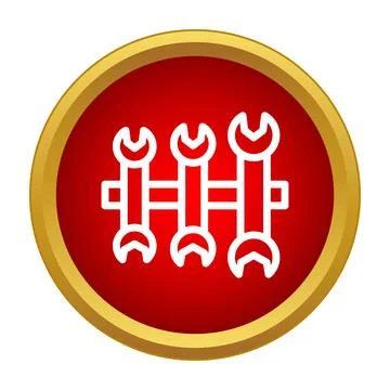 Wrench tools set indicating maintenance and service icon イラスト素材