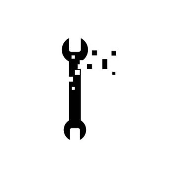 Wrench vector design template illustration Illustrazione stock
