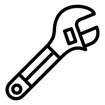 Wrench Vector Icon Design Illustration Stock Illustration