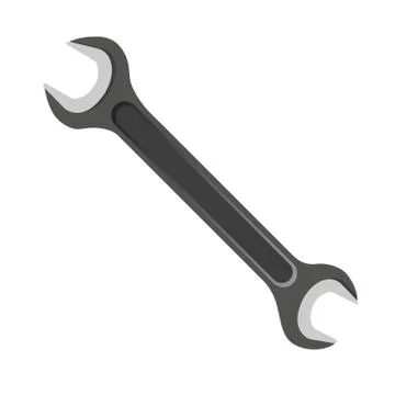 Wrench on a white background Stock Illustration