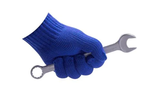 Wrench on White Background Foto stock