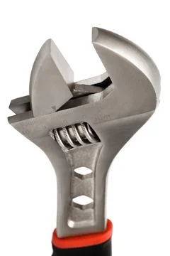 Wrench on a white background Stock Photos