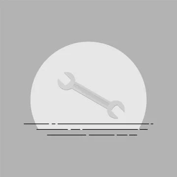Wrench worker tools vector illustration Stock Illustration
